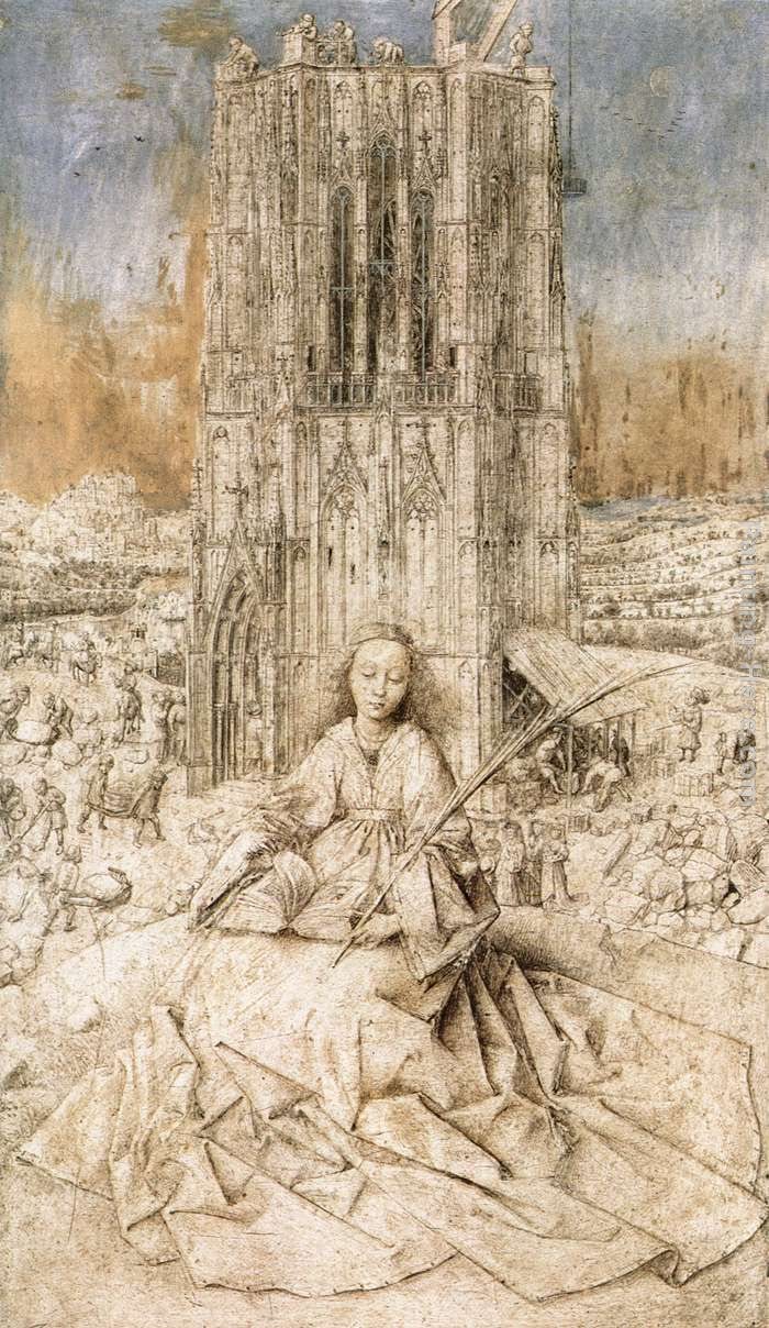 Jan van Eyck St Barbara